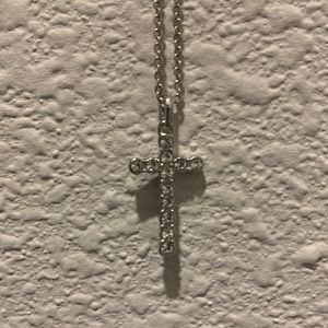 Touchstone Crystal by Swarovski Petite Cross Necklace
